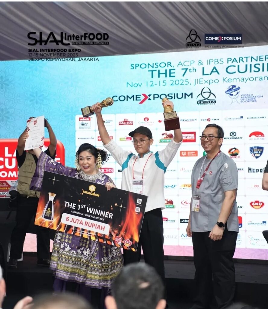 Talenta Muda Mendunia: Siswa SMK Pariwisata Metland School Sabet Juara 1 di La Cuisine SIAL Interfood 2025